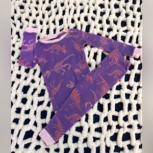 Burt's Bees Purple and Pink Dinosaur Pajama Set